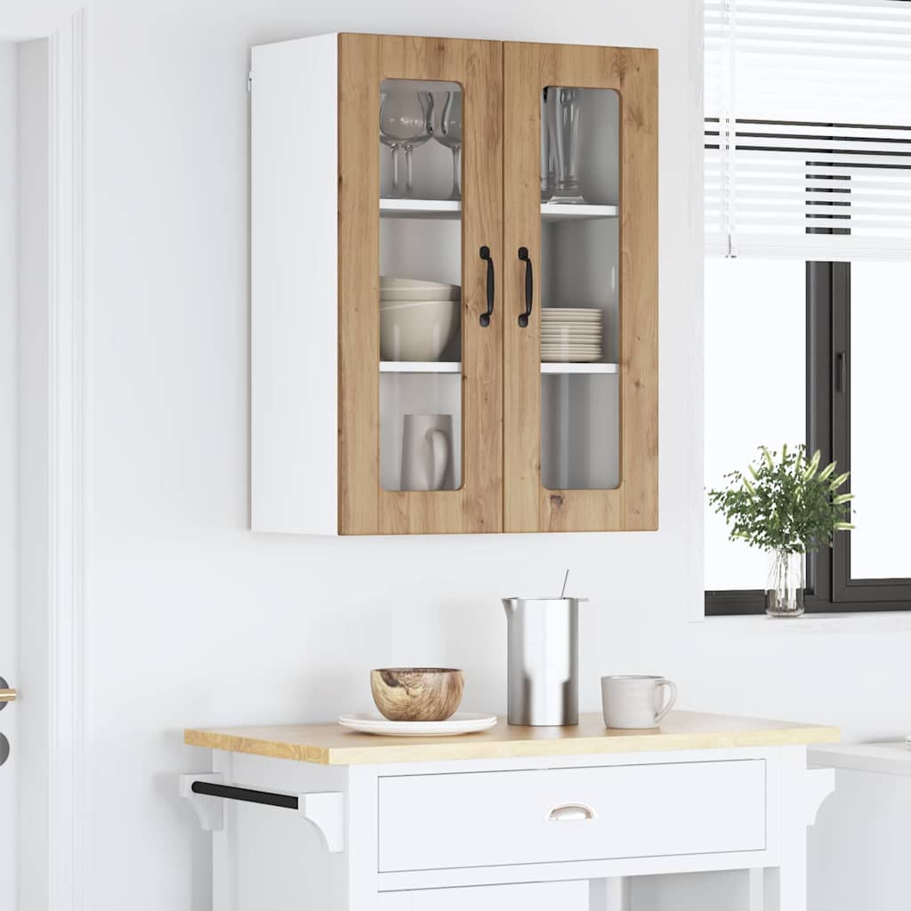 Vegghylle LUCCA Artisan eik 60 x 31 x 80 cm Konstruert tre