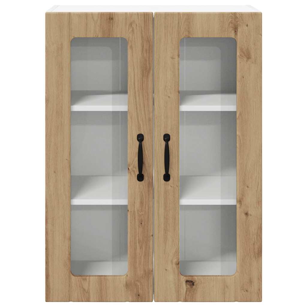 Vegghylle LUCCA Artisan eik 60 x 31 x 80 cm Konstruert tre