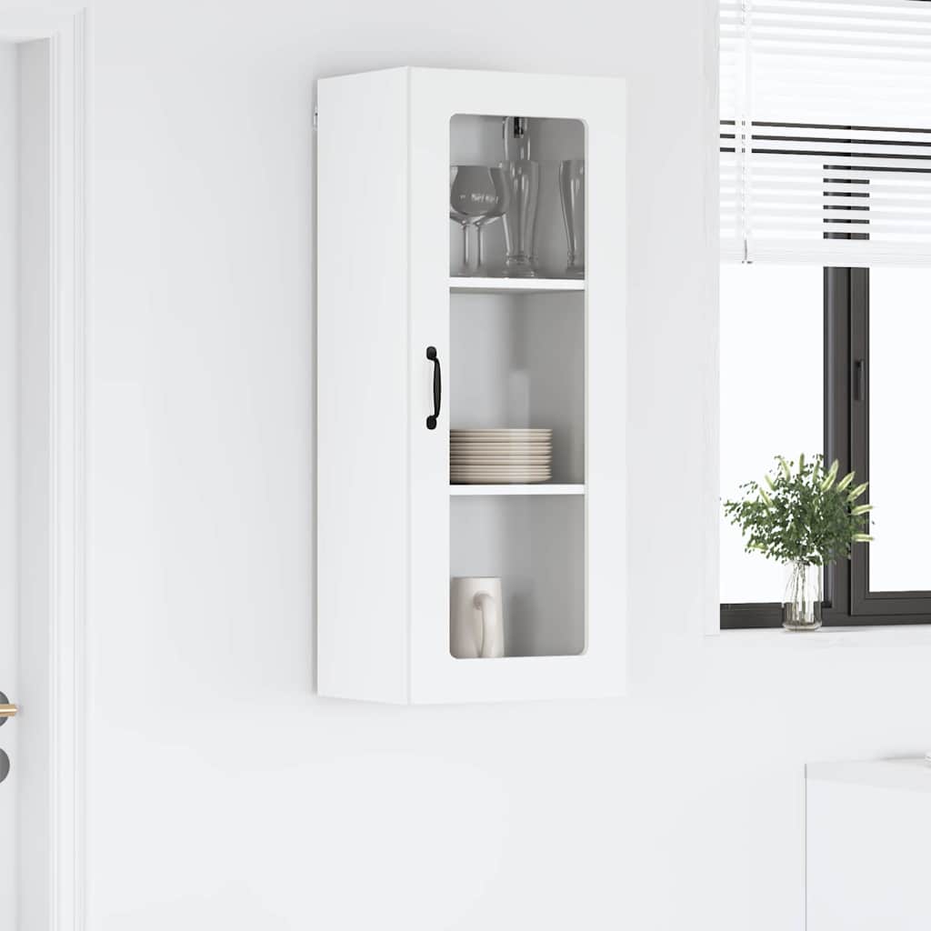 Vegghylle LUCCA Hvit 40 x 31 x 100 cm Konstruert tre