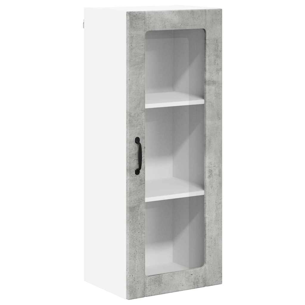 Vegghylle LUCCA Betonggrå 40 x 31 x 100 cm Konstruert tre