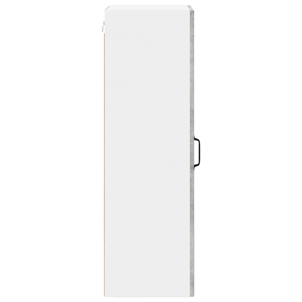 Vegghylle LUCCA Betonggrå 40 x 31 x 100 cm Konstruert tre