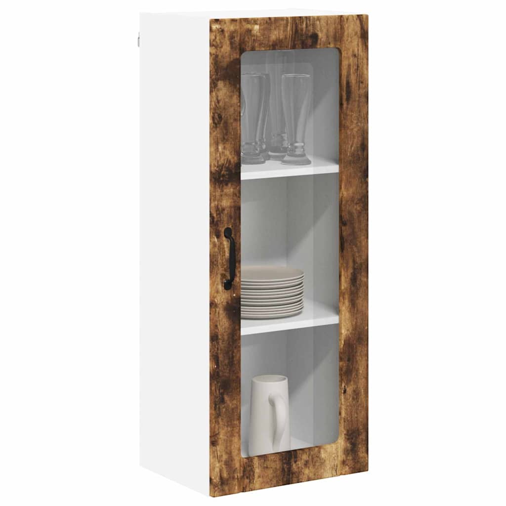 Vegghylle LUCCA Røkt Eik 40 x 31 x 100 cm Konstruert tre