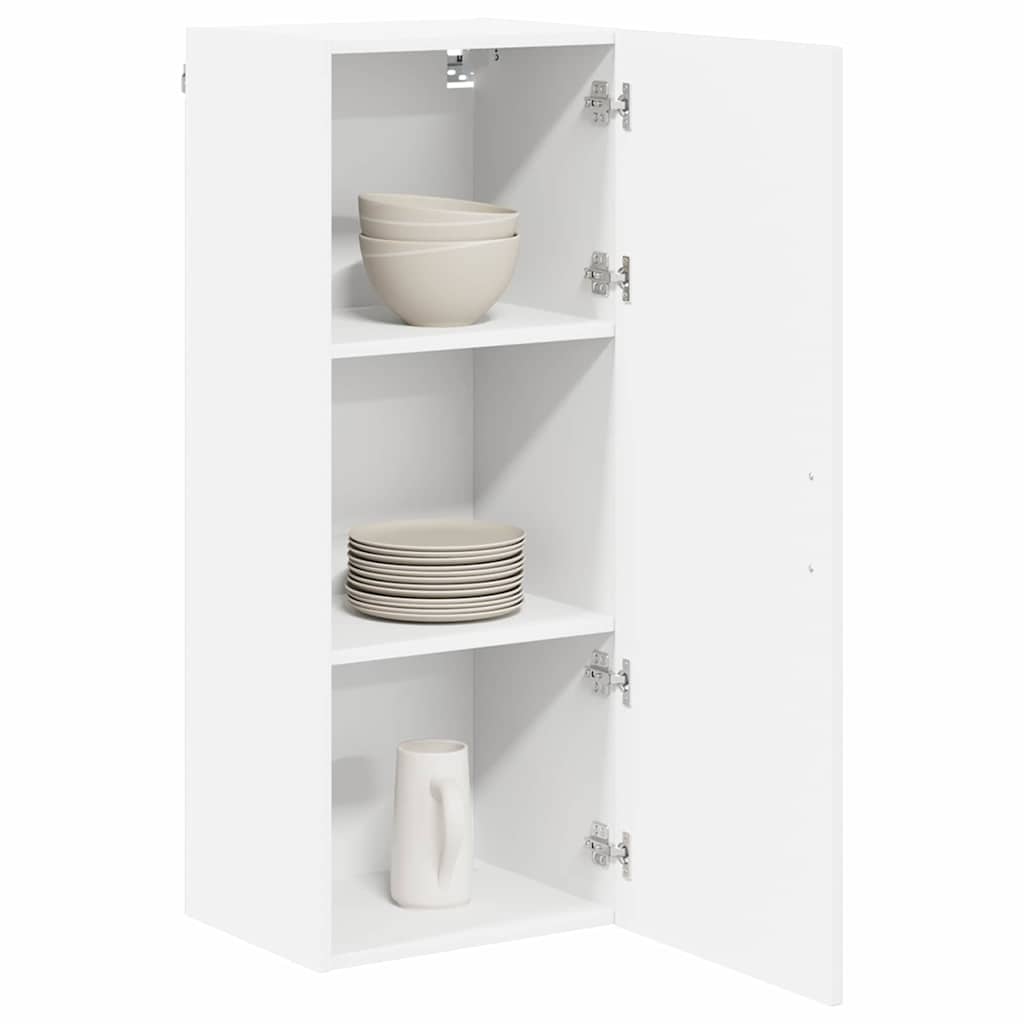 Veggskap LUCCA Høgglans hvit 40 x 31 x 100 cm Konstruert tre