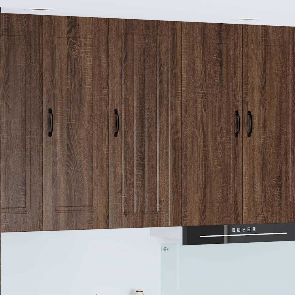Veggskap LUCCA Brun eik 40 x 31 x 100 cm Konstruert tre