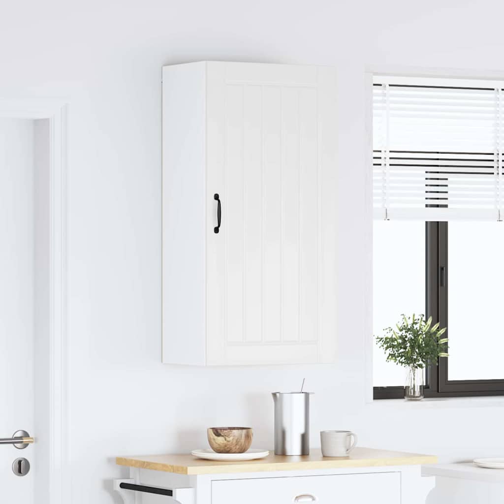 Veggskap LUCCA Høgglans hvit 50 x 31 x 100 cm Konstruert tre