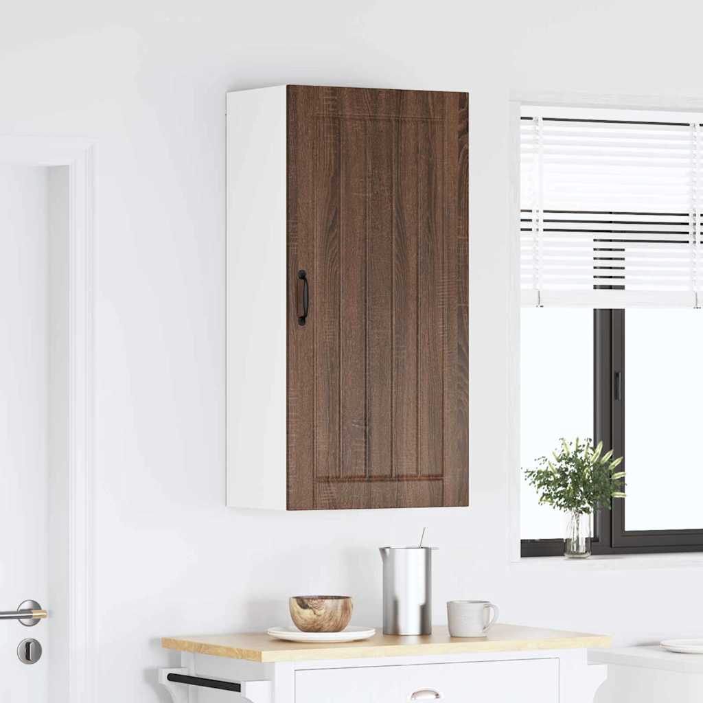 Veggskap LUCCA Brun eik 50 x 31 x 100 cm Konstruert tre