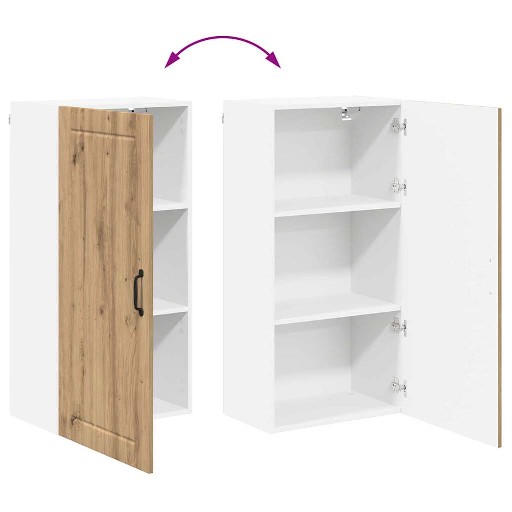 Veggskap LUCCA Artisan eik 50 x 31 x 100 cm Konstruert tre