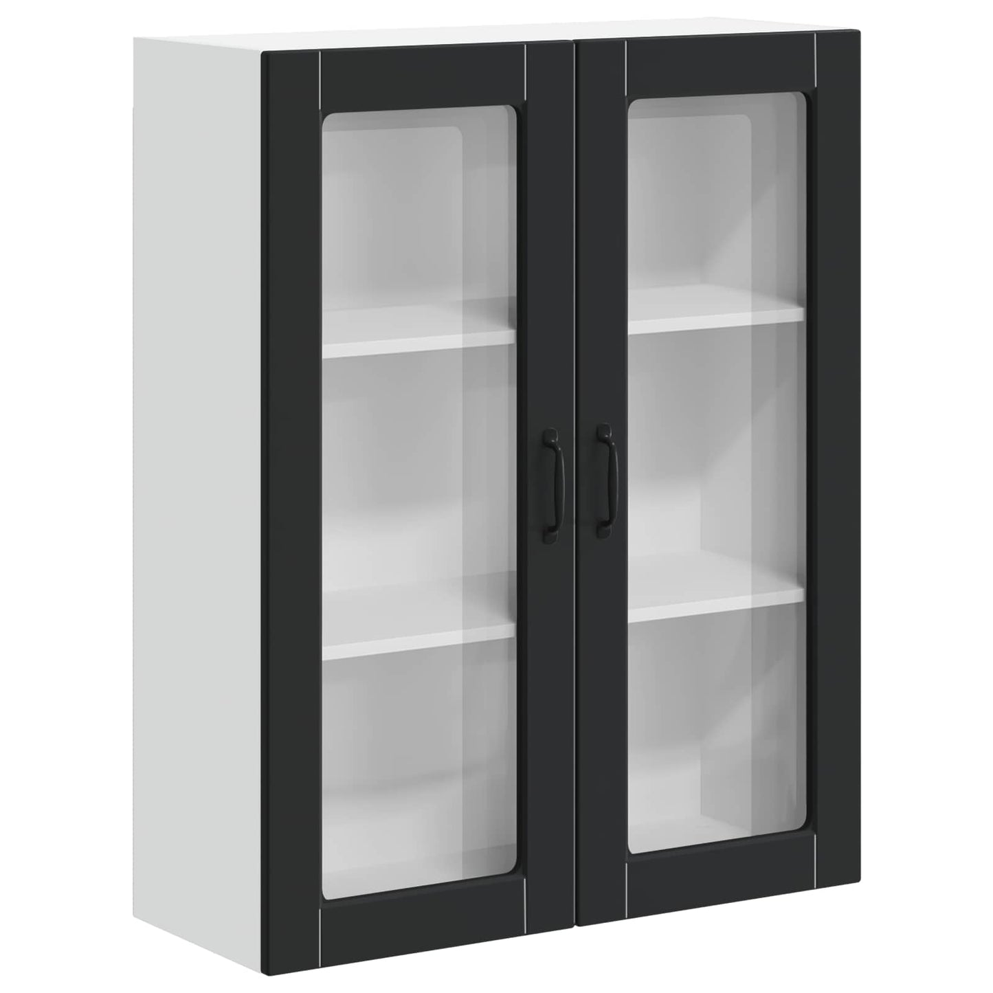 Vegghylle LUCCA Svart 80 x 31 x 100 cm Konstruert tre