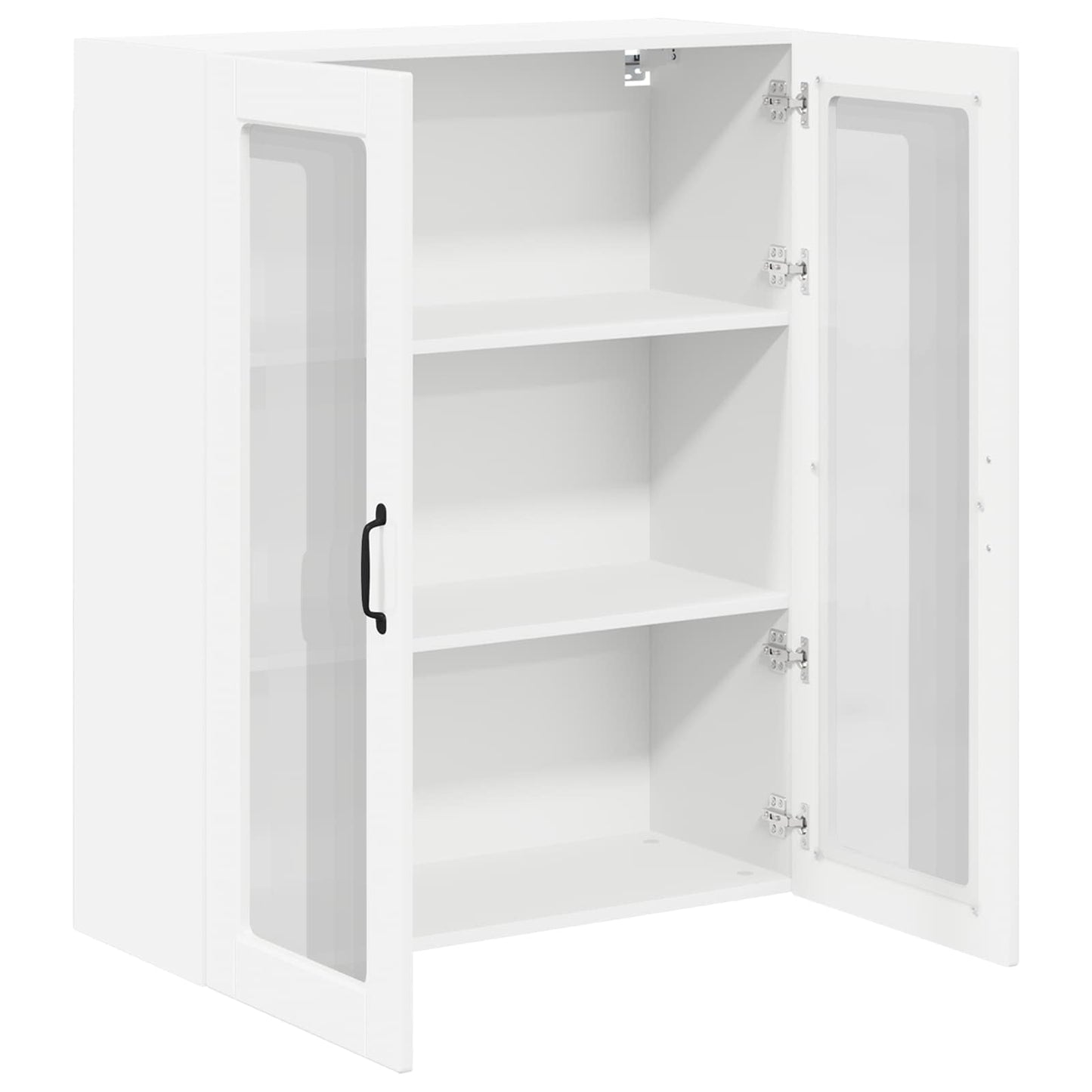 Vegghylle LUCCA Høgglans hvit 80 x 31 x 100 cm Konstruert tre
