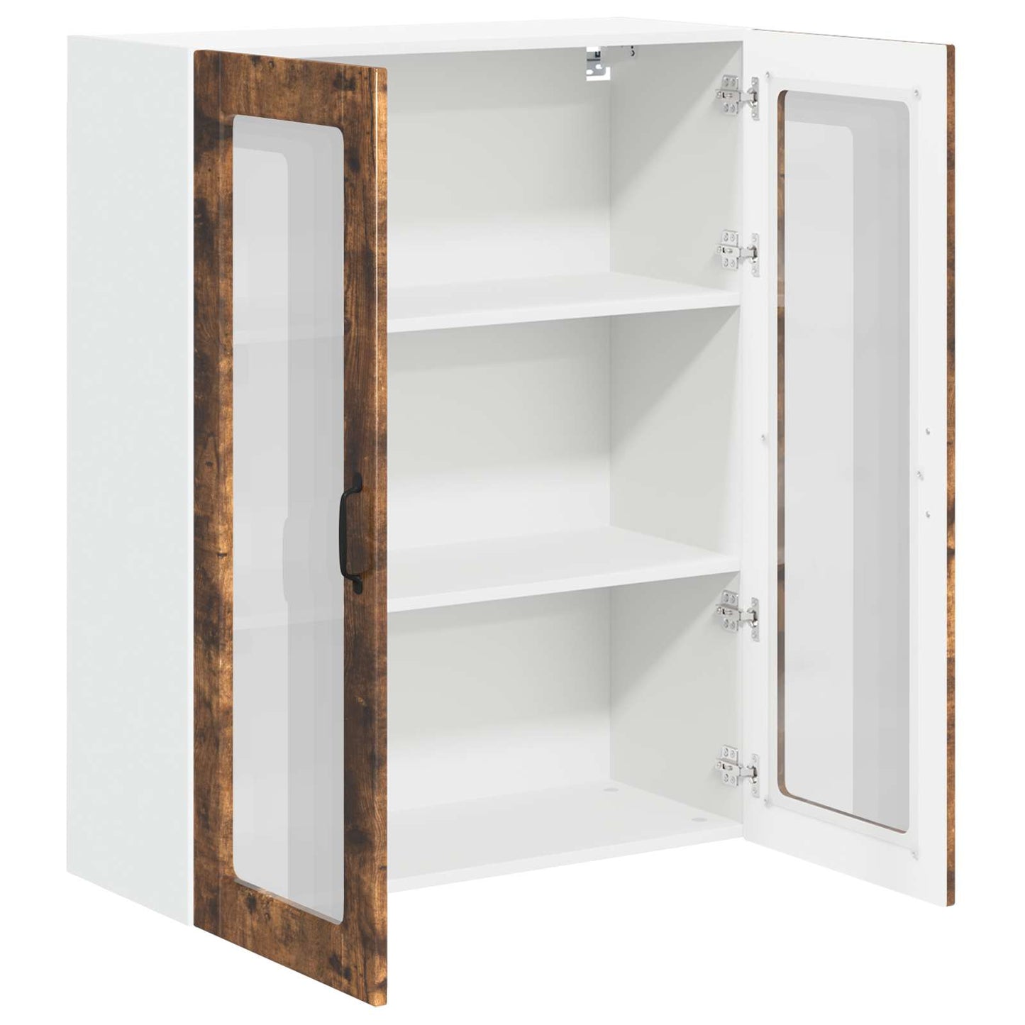 Vegghylle LUCCA Røkt Eik 80 x 31 x 100 cm Konstruert tre