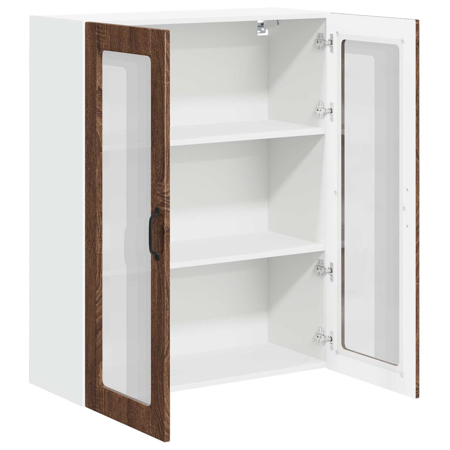 Vegghylle LUCCA Brun eik 80 x 31 x 100 cm Konstruert tre