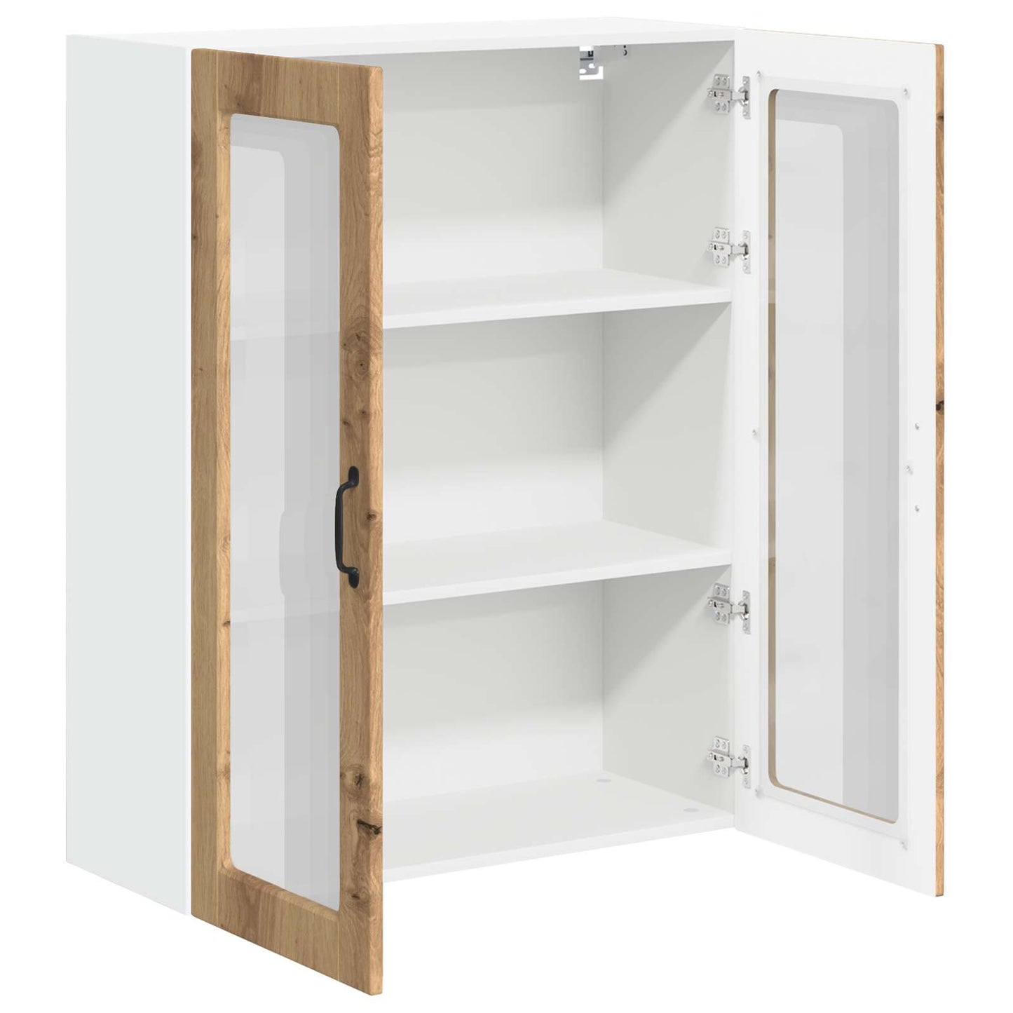 Vegghylle LUCCA Artisan eik 80 x 31 x 100 cm Konstruert tre