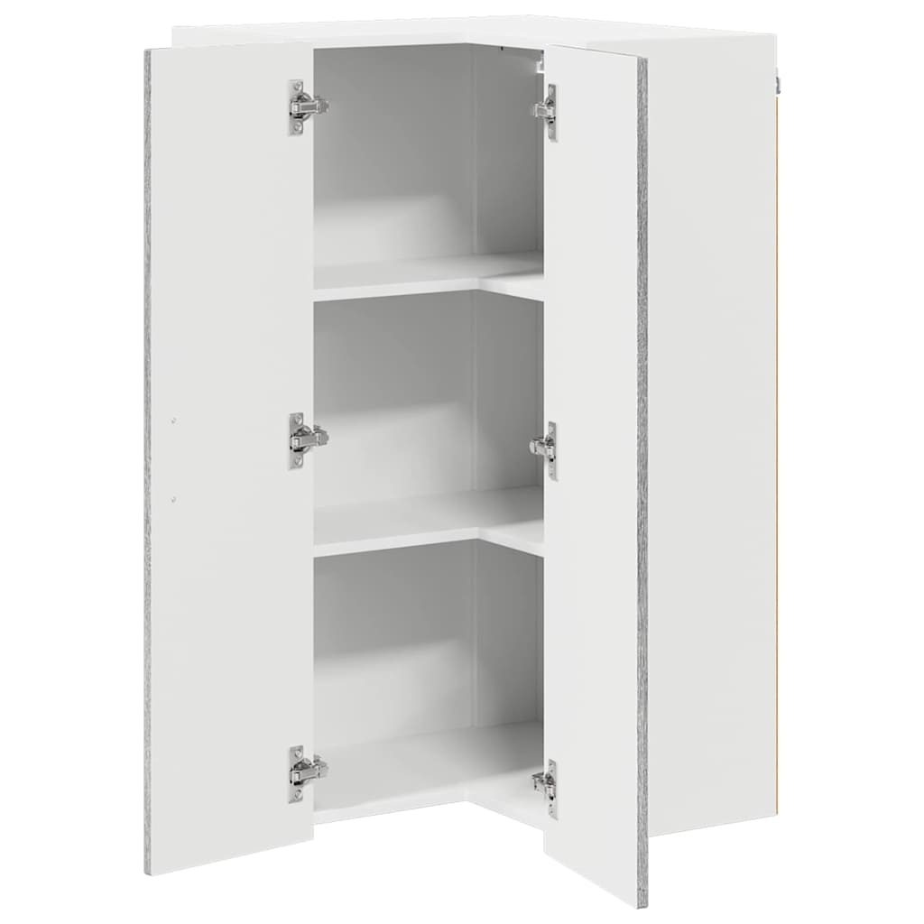 Vegghjørneskap LUCCA Grå sonoma 57 x 57 x 100 cm Konstruert tre