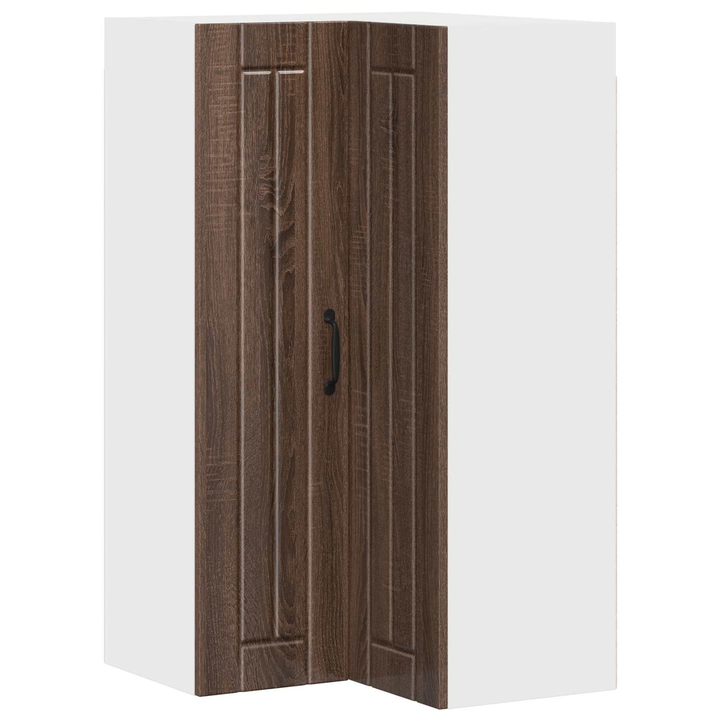 Vegghjørneskap LUCCA Brun eik 57 x 57 x 100 cm Konstruert tre