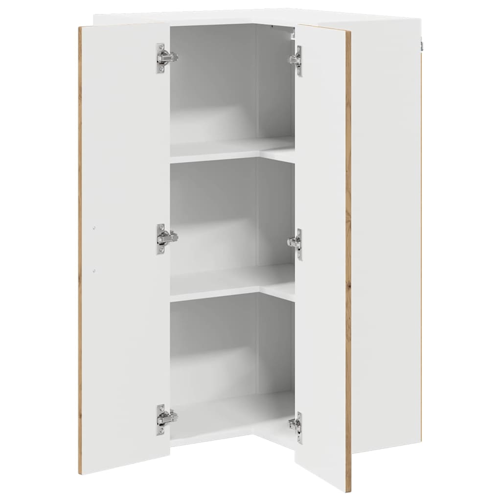 Vegghjørneskap LUCCA Artisan eik 57 x 57 x 100 cm