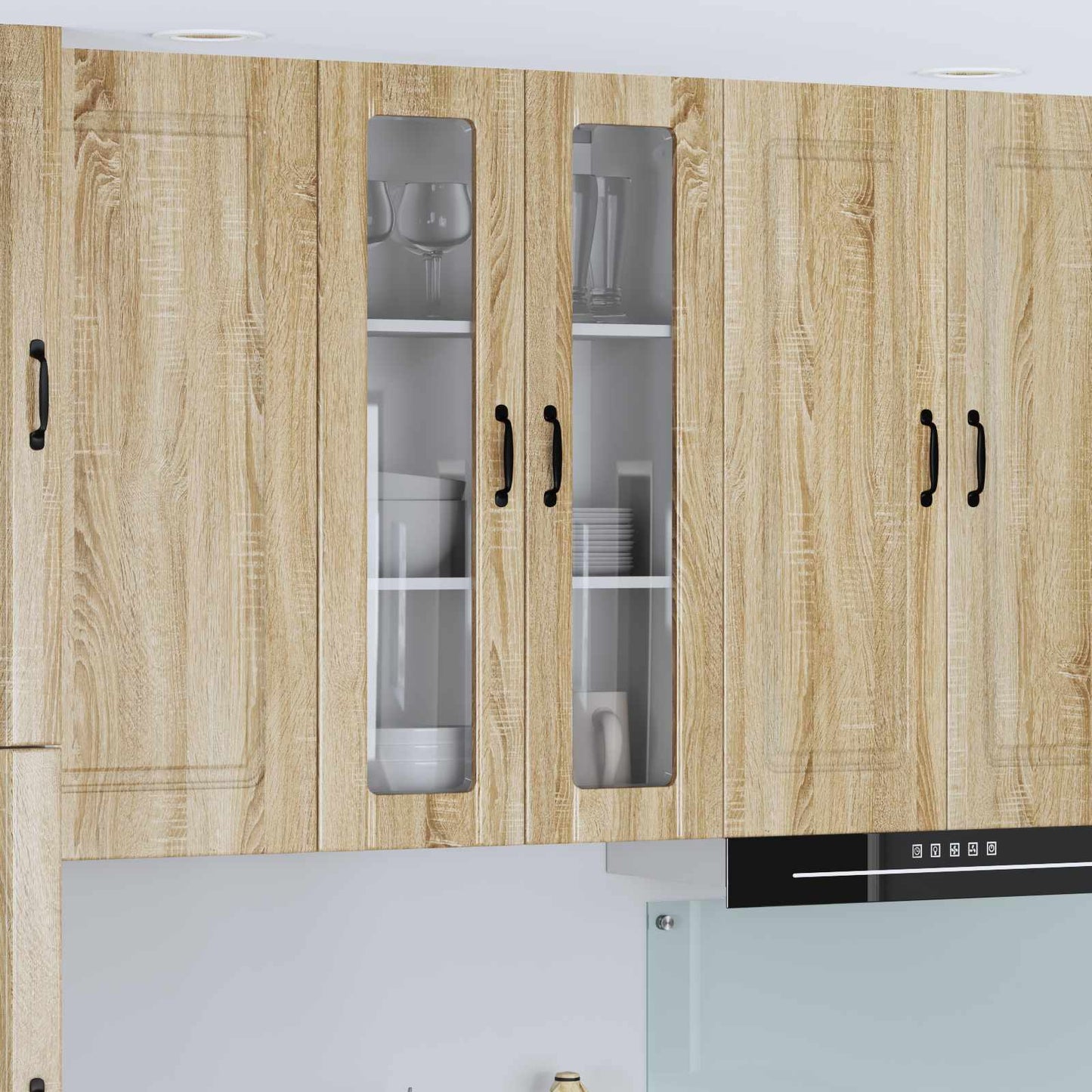 Vegghylle LUCCA Sonoma eik 60 x 31 x 100 cm Konstruert tre