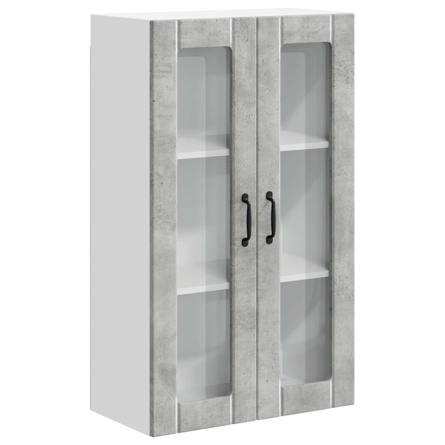 Vegghylle LUCCA Betonggrå 60 x 31 x 100 cm Konstruert tre