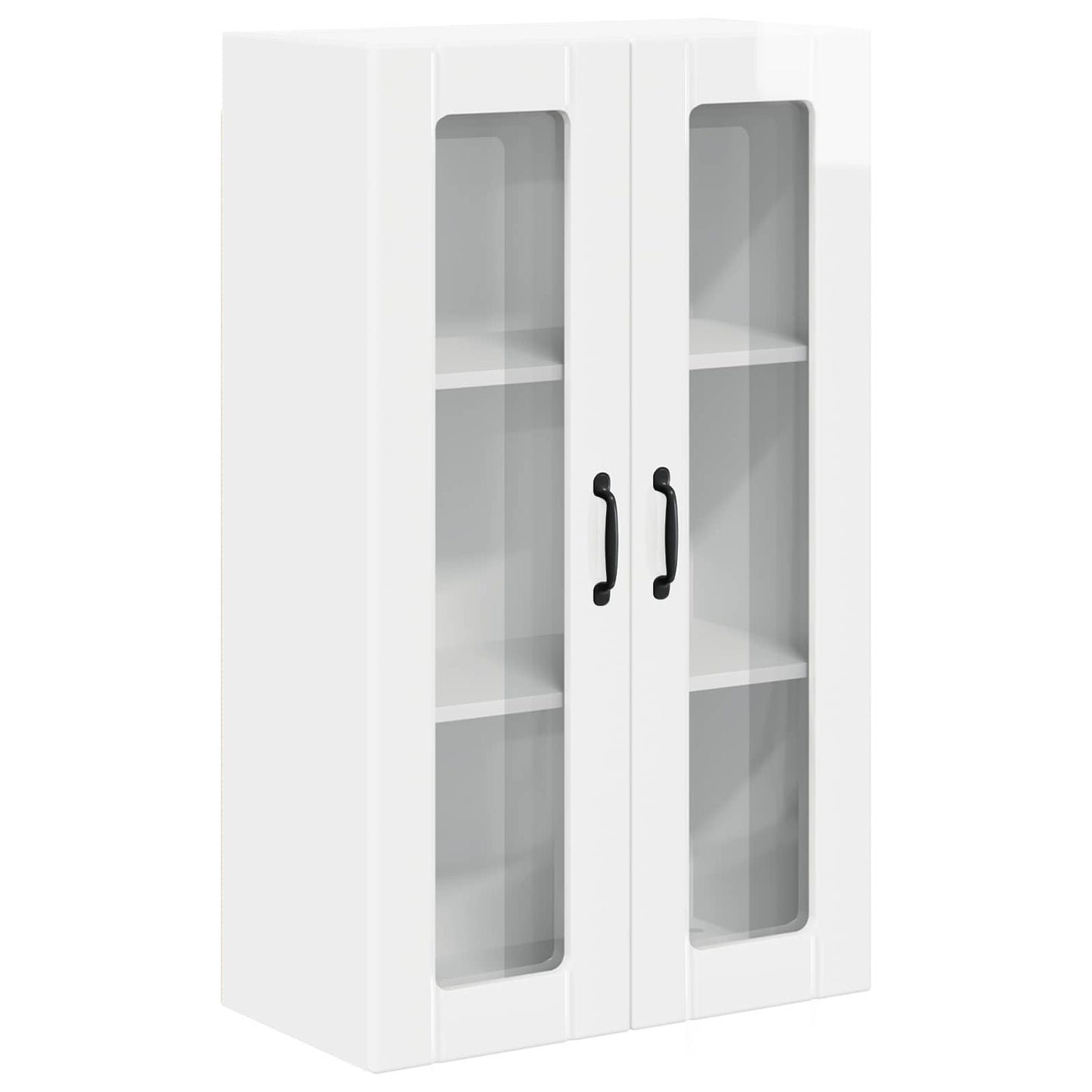 Vegghylle LUCCA Høgglans hvit 60 x 31 x 100 cm Konstruert tre