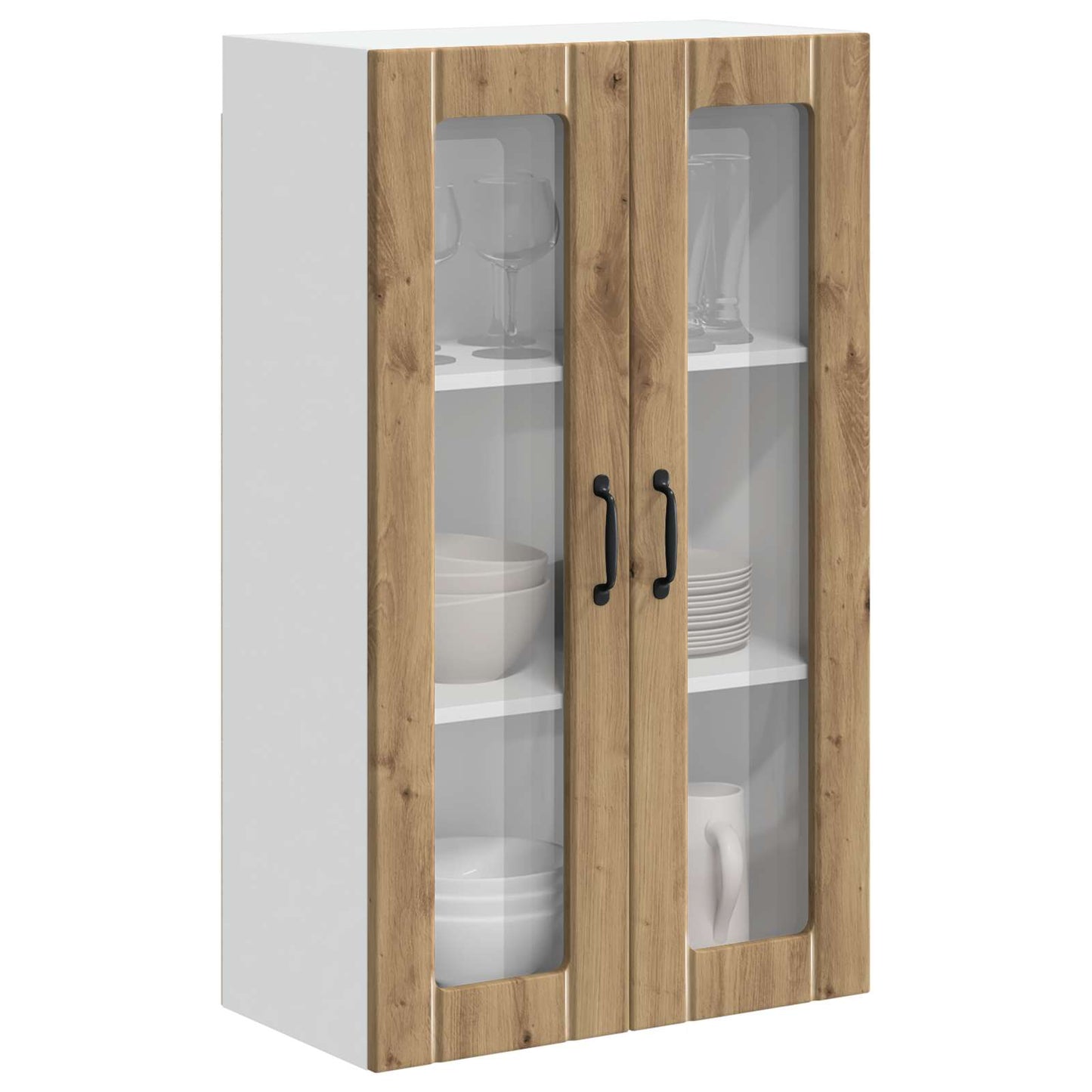 Vegghylle LUCCA Artisan eik 60 x 31 x 100 cm Konstruert tre