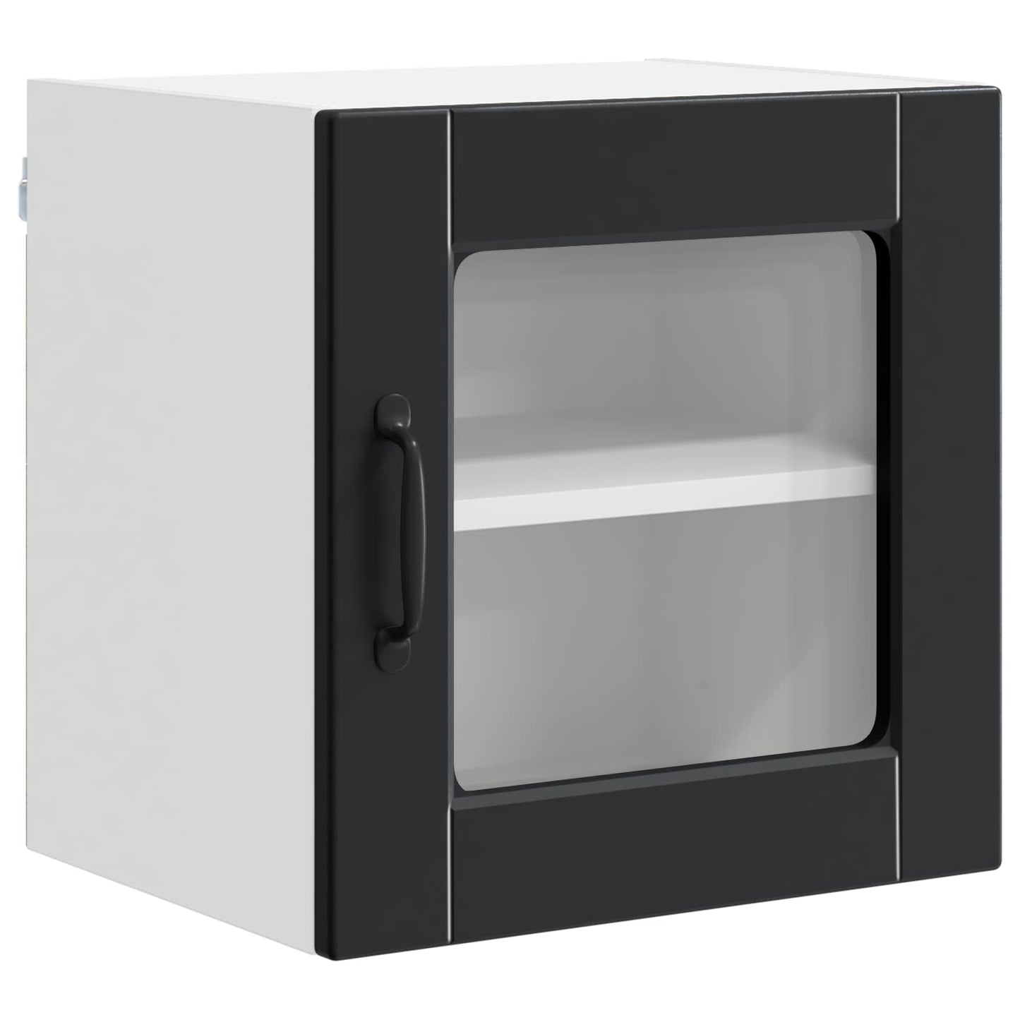Vegghylle PORTO Svart 40 x 31 x 40 cm Konstruert tre