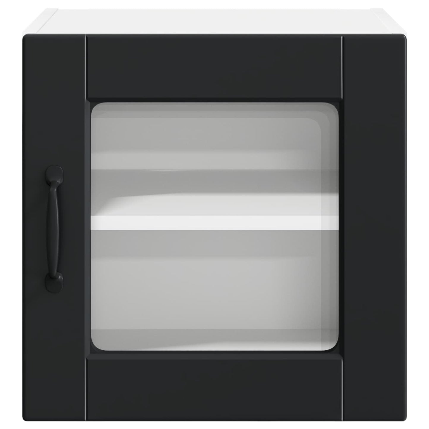 Vegghylle PORTO Svart 40 x 31 x 40 cm Konstruert tre