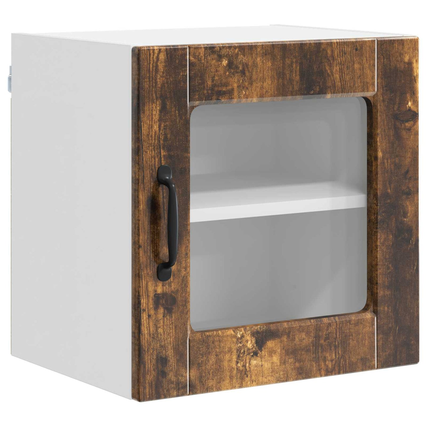 Vegghylle PORTO Røkt eik 40 x 31 x 40 cm Konstruert tre