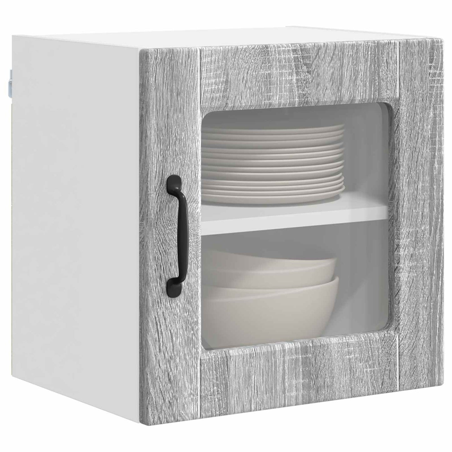 Vegghylleskap PORTO 2 pcs Grå Sonoma 40 x 31 x 40 cm