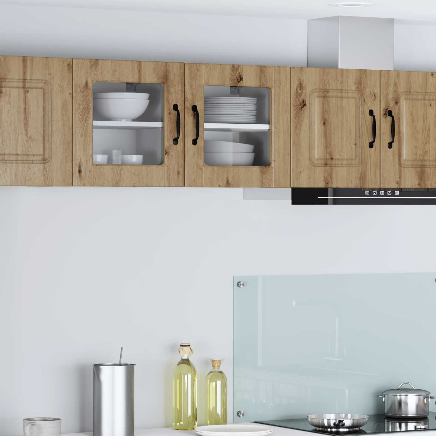 Vegghylle PORTO Artisan Eik 40 x 31 x 40 cm Konstruert tre