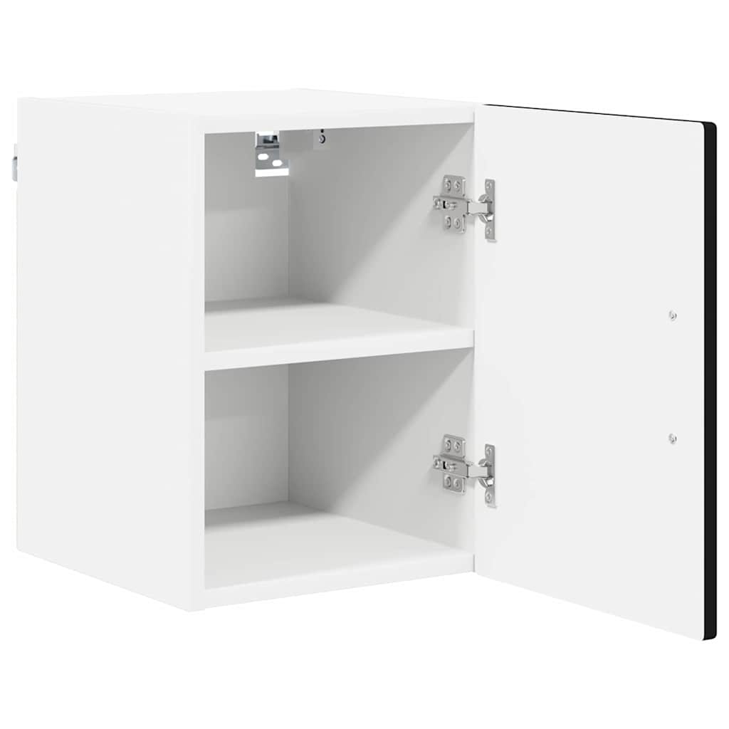 Veggskap 2 pcs Svart 30 x 31 x 40 cm Konstruert tre