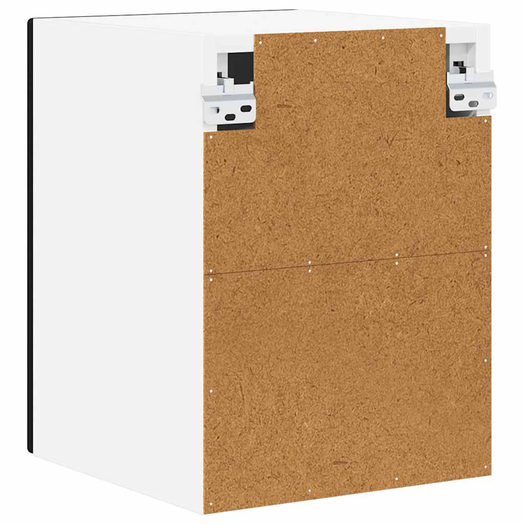 Veggskap 2 pcs Svart 30 x 31 x 40 cm Konstruert tre