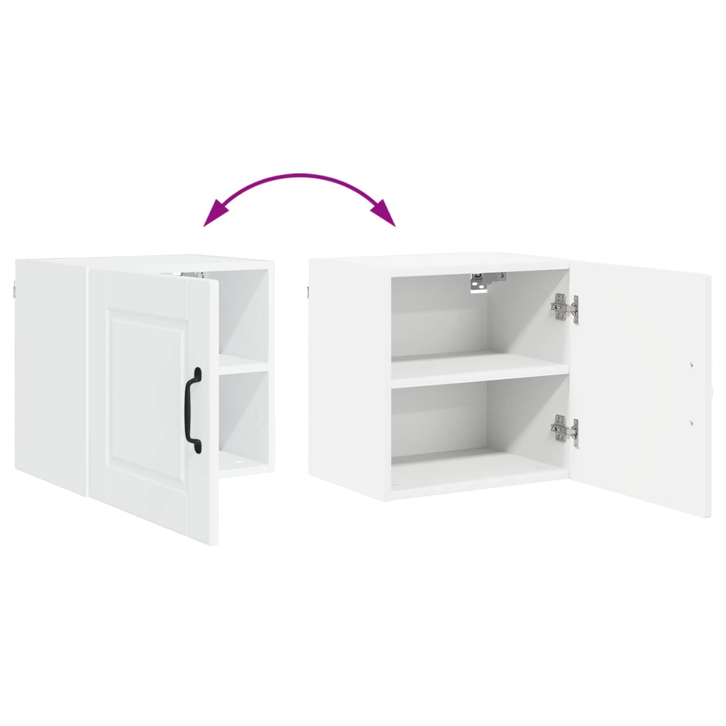 Veggskap PORTO Hvit 40 x 31 x 40 cm Konstruert tre