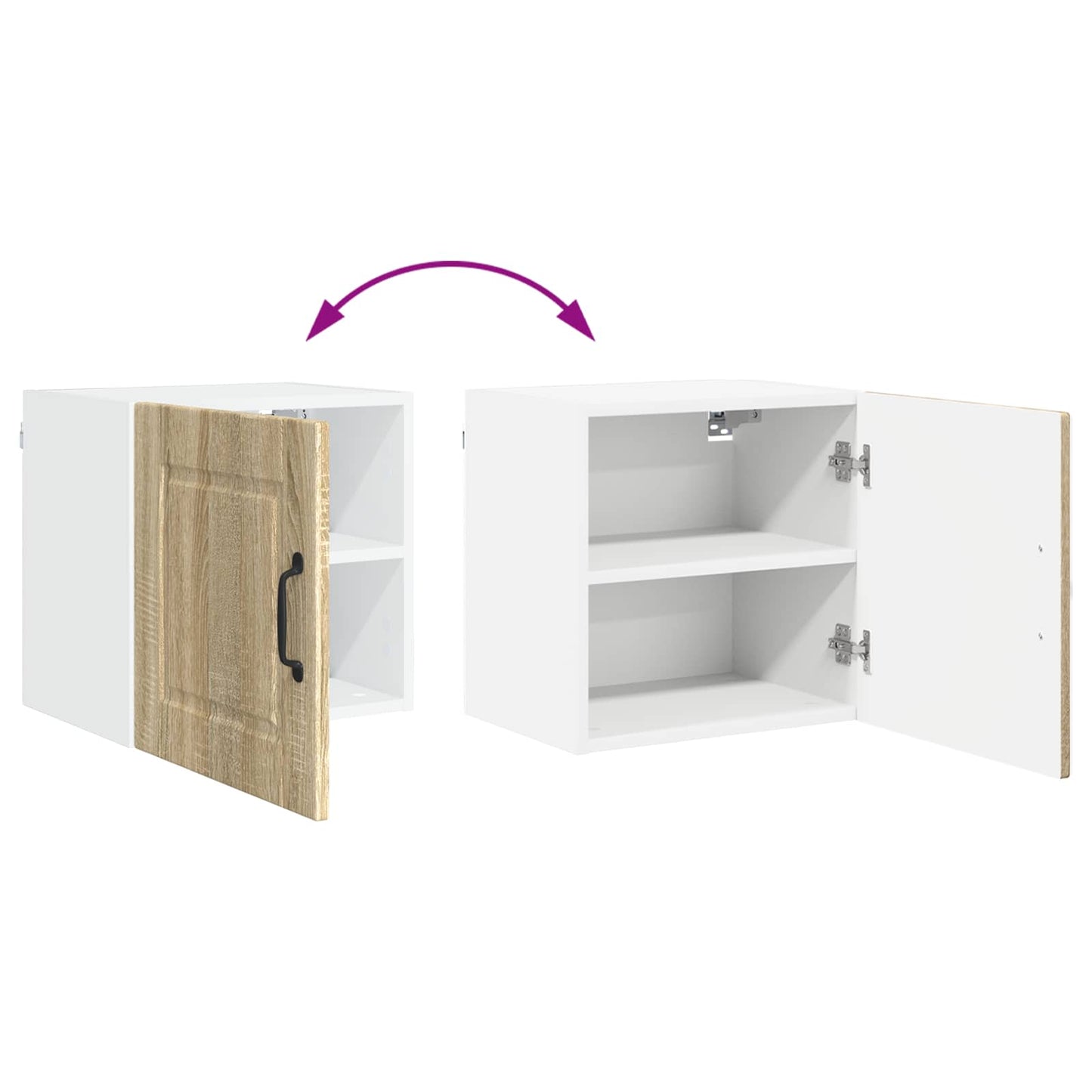 Veggskap PORTO Sonoma eik 40 x 31 x 40 cm Konstruert tre