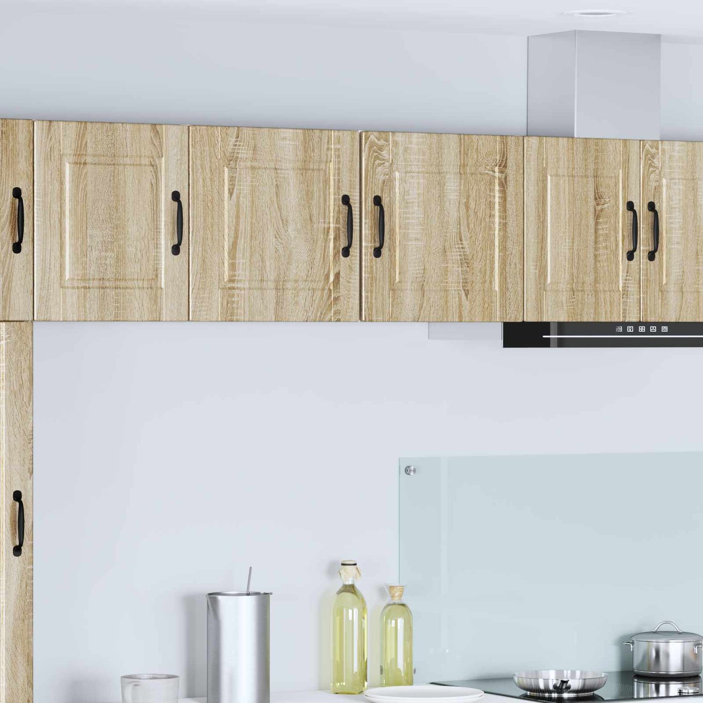Veggskap PORTO 2 pcs Sonoma eik 40 x 31 x 40 cm Konstruert tre