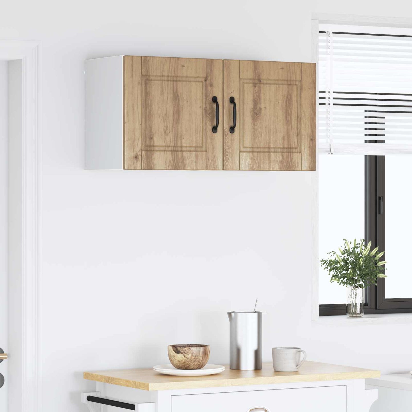 Veggskap PORTO 2 pcs Artisan Eik 40 x 31 x 40 cm Konstruert tre