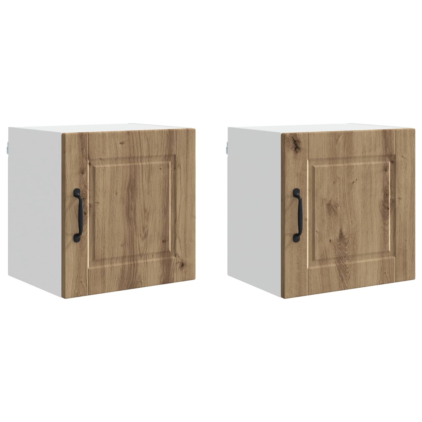 Veggskap PORTO 2 pcs Artisan Eik 40 x 31 x 40 cm Konstruert tre