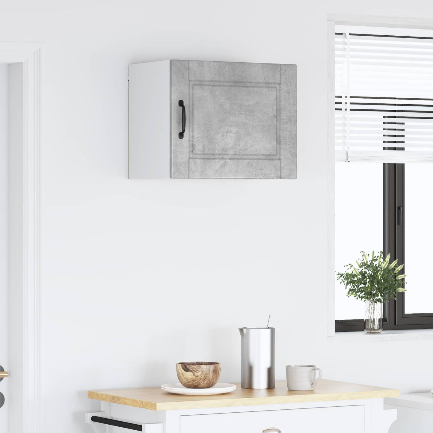 Veggskap PORTO Betonggrå 50 x 31 x 40 cm Konstruert tre