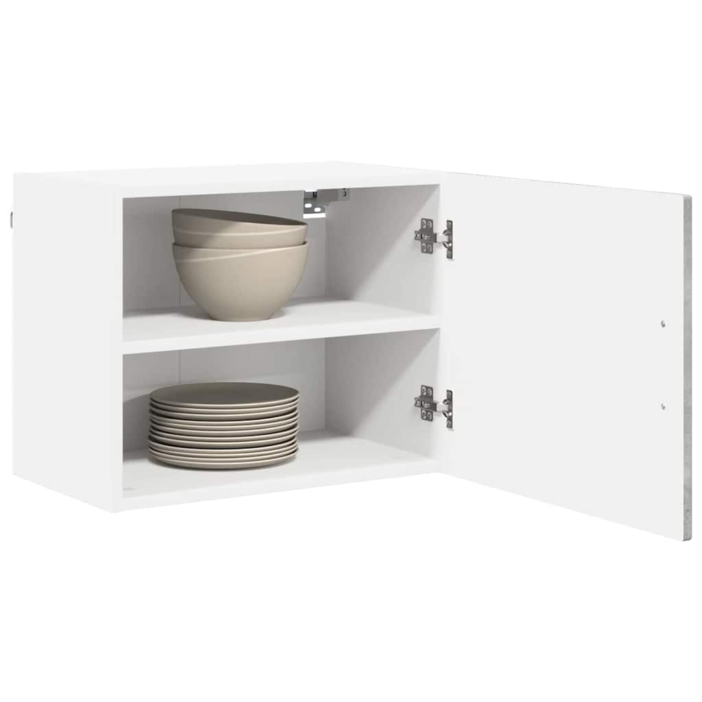 Veggskap PORTO 2 pcs Betonggrå 50 x 31 x 40 cm Konstruert tre