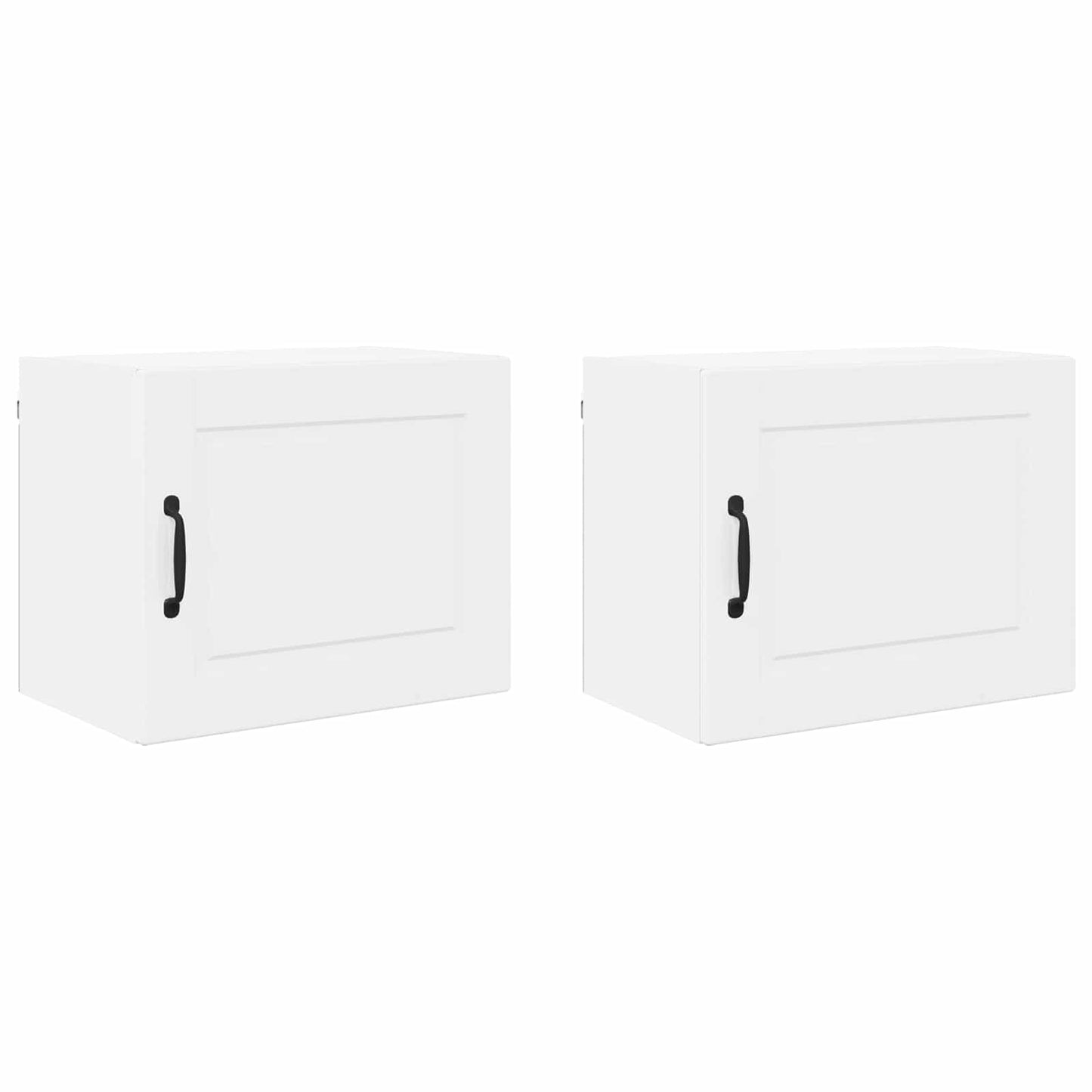 Veggskap PORTO 2 pcs Høyglanset hvit 50 x 31 x 40 cm