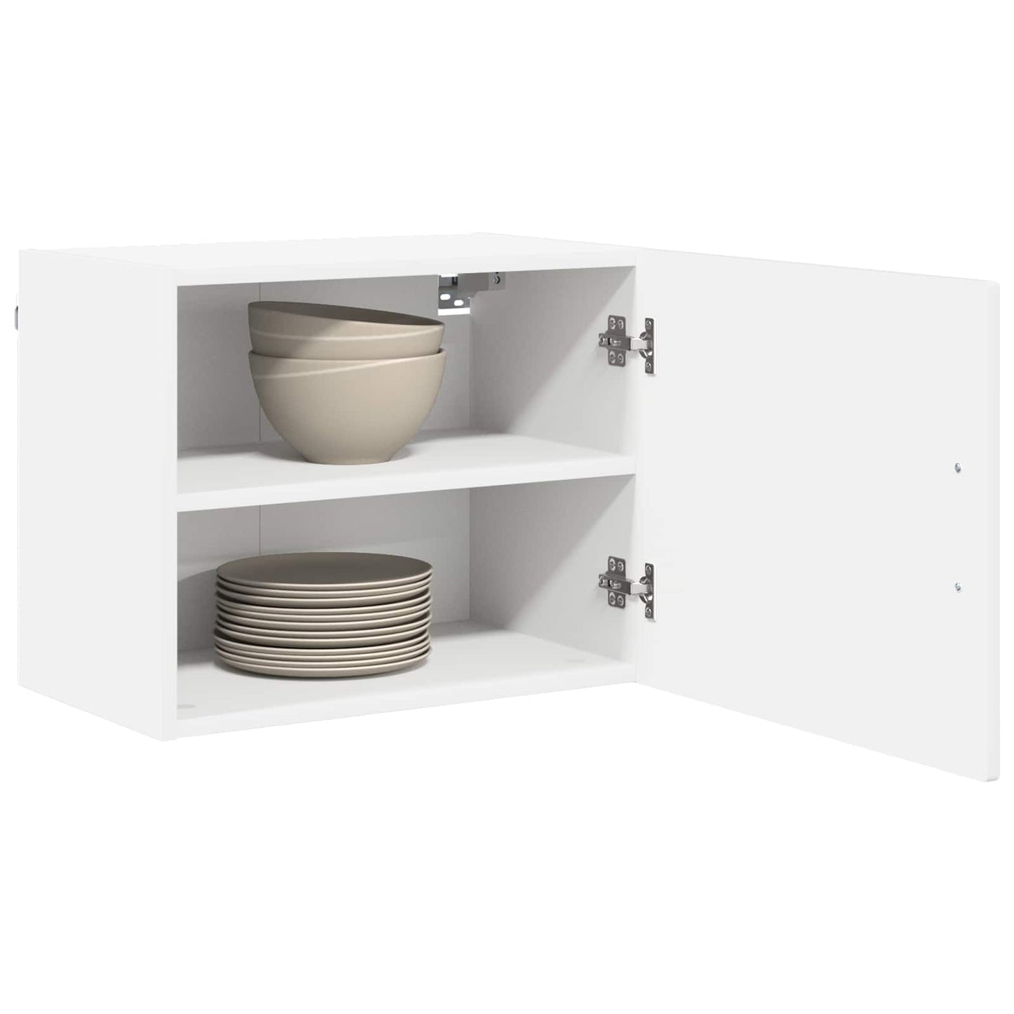 Veggskap PORTO 2 pcs Høyglanset hvit 50 x 31 x 40 cm