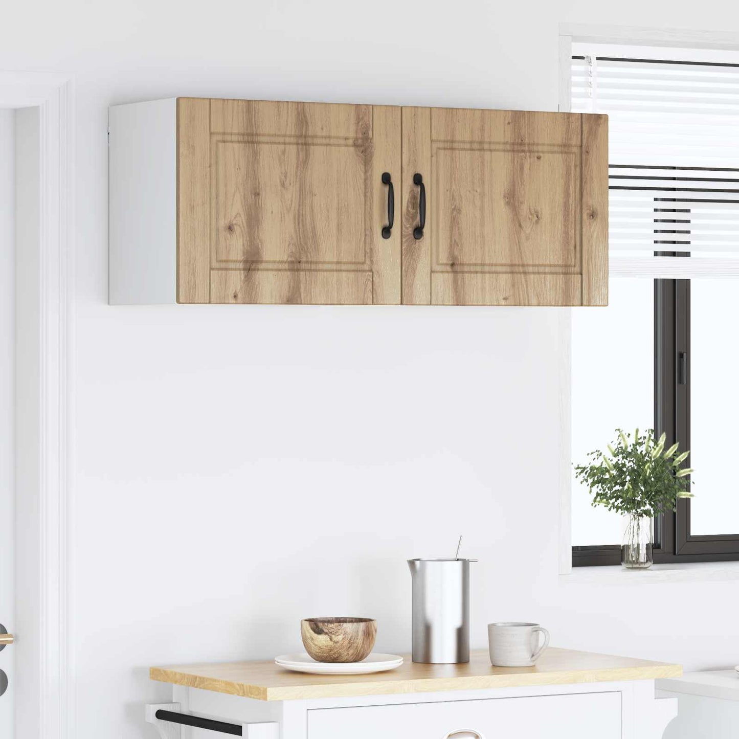 Veggskap PORTO 2 pcs Artisan Eik 50 x 31 x 40 cm Konstruert tre