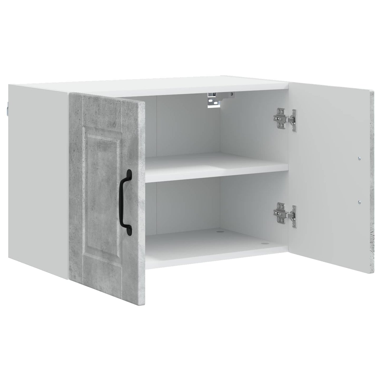 Veggskap 2 pcs Betonggrå 60 x 31 x 40 cm Konstruert tre
