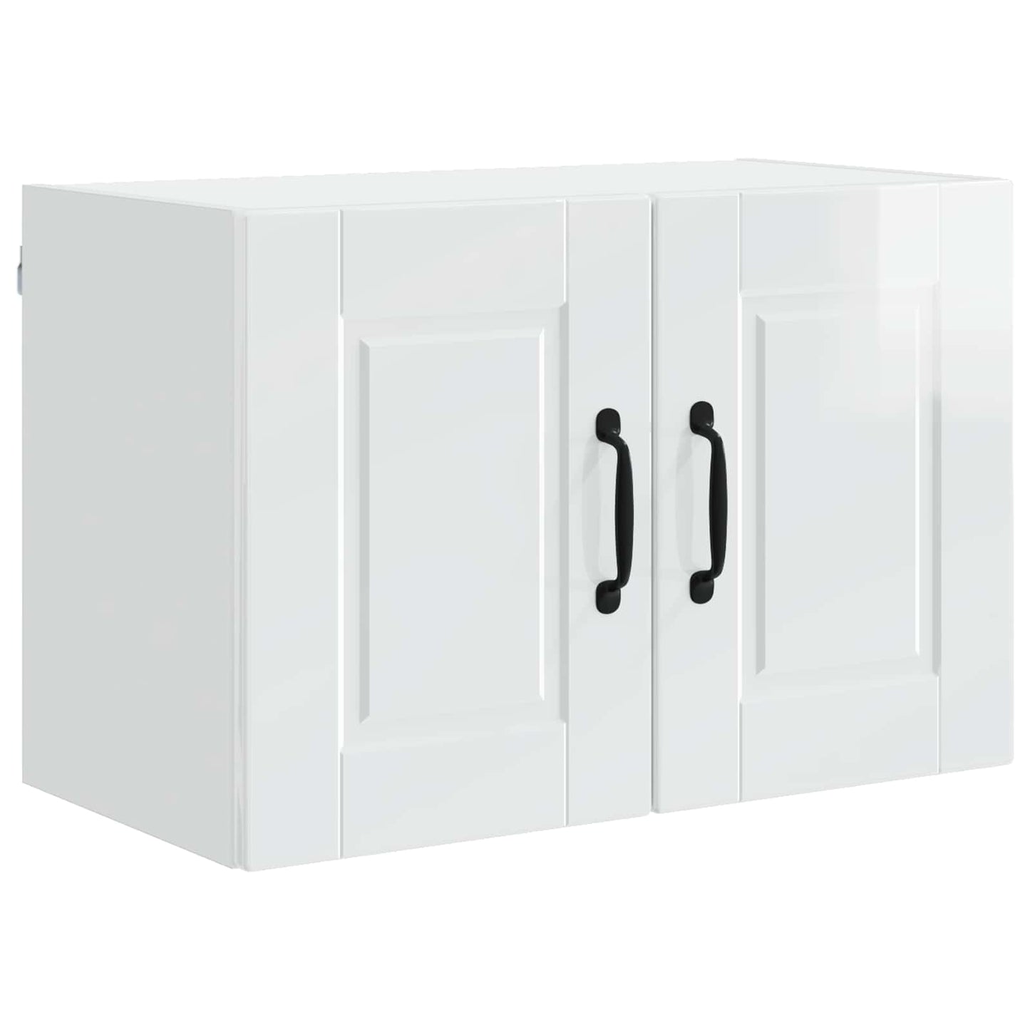 Veggskap PORTO 2 pcs Høyglanset hvit 60 x 31 x 40 cm