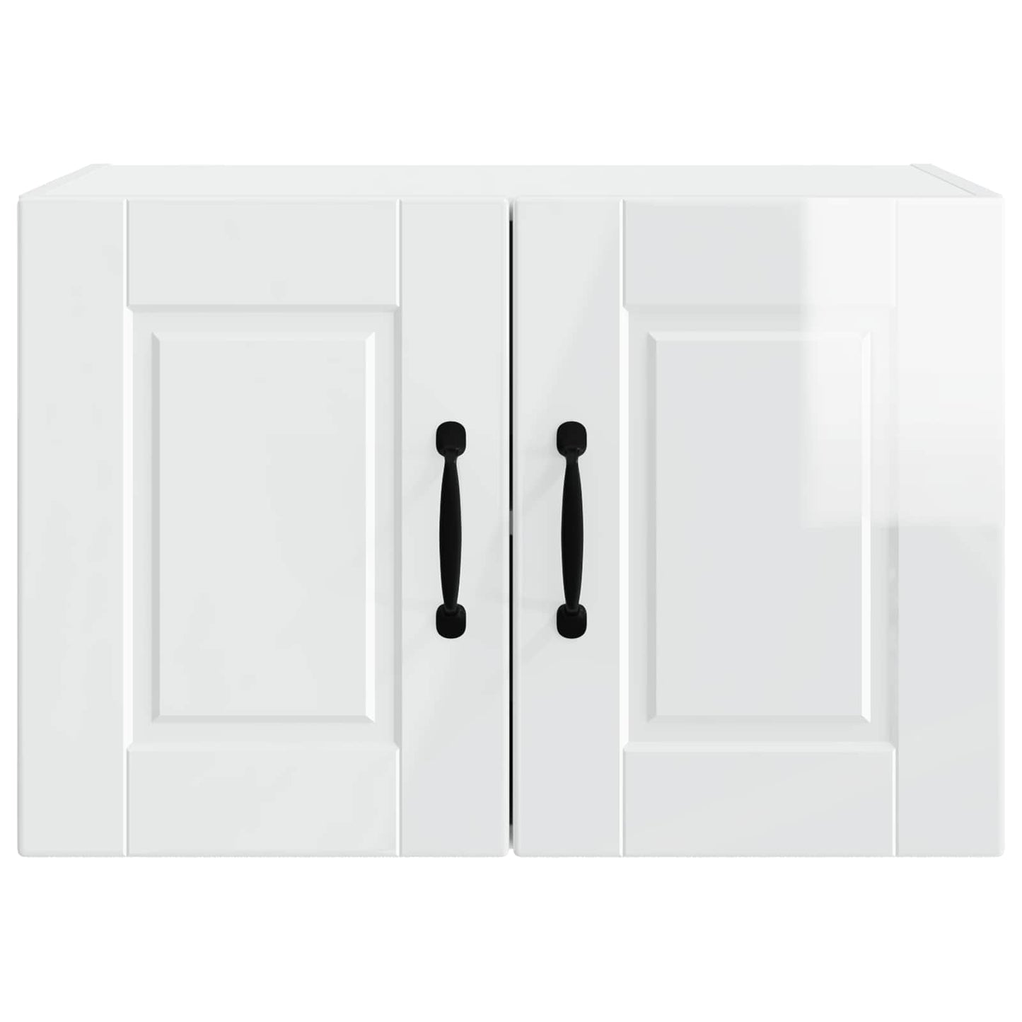 Veggskap PORTO 2 pcs Høyglanset hvit 60 x 31 x 40 cm