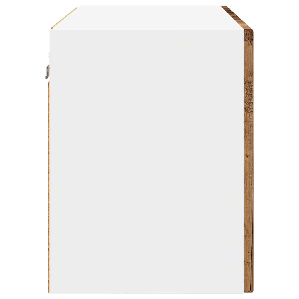 Veggskap PORTO Gammelt tre 60 x 31 x 40 cm Konstruert tre