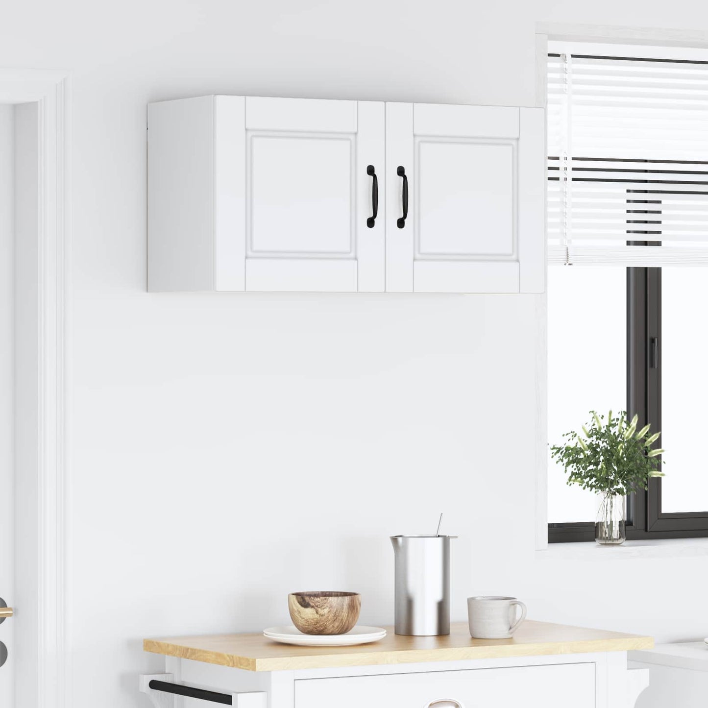 Veggskap PORTO Hvit 80 x 31 x 40 cm Konstruert tre