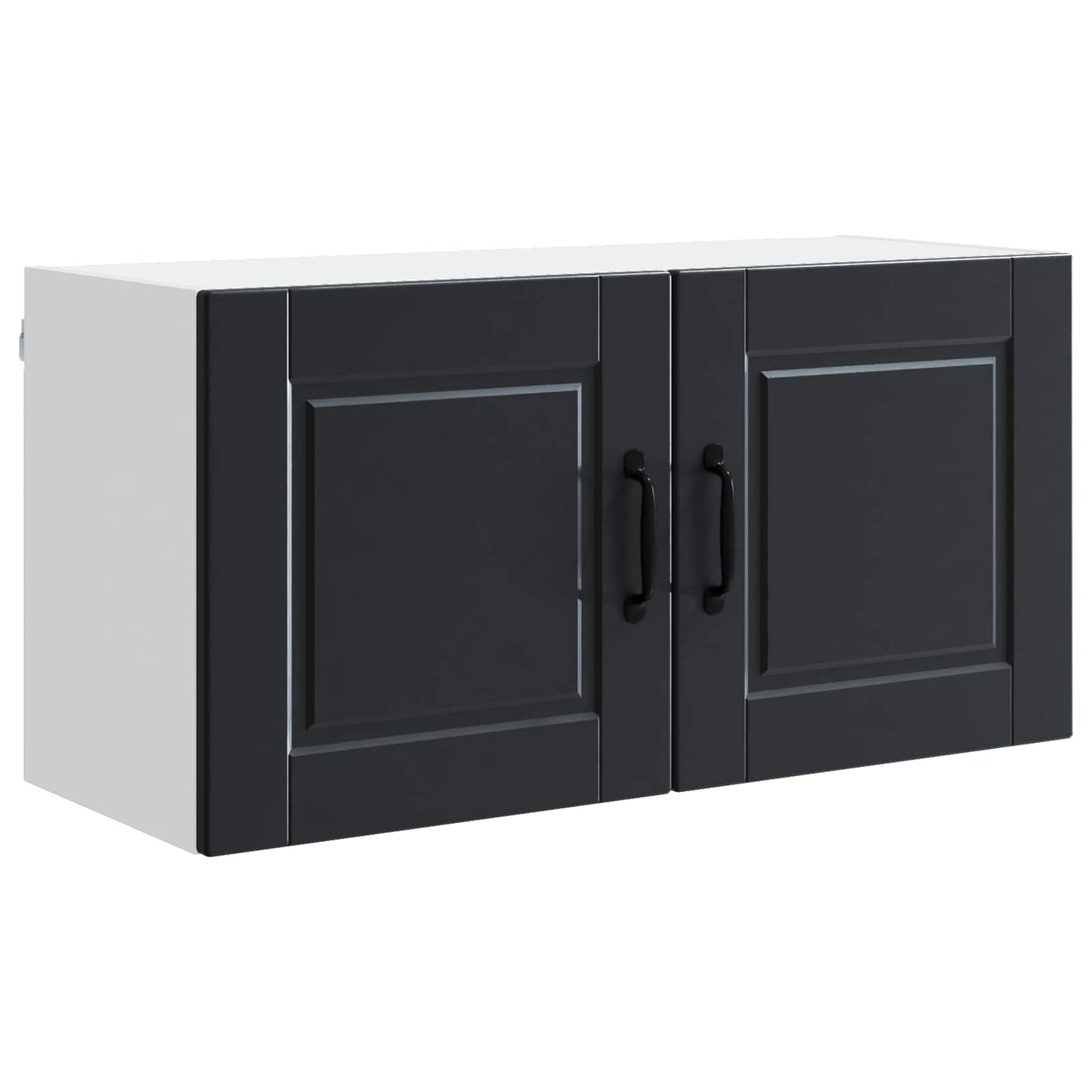 Veggskap PORTO Svart 80 x 31 x 40 cm Konstruert tre