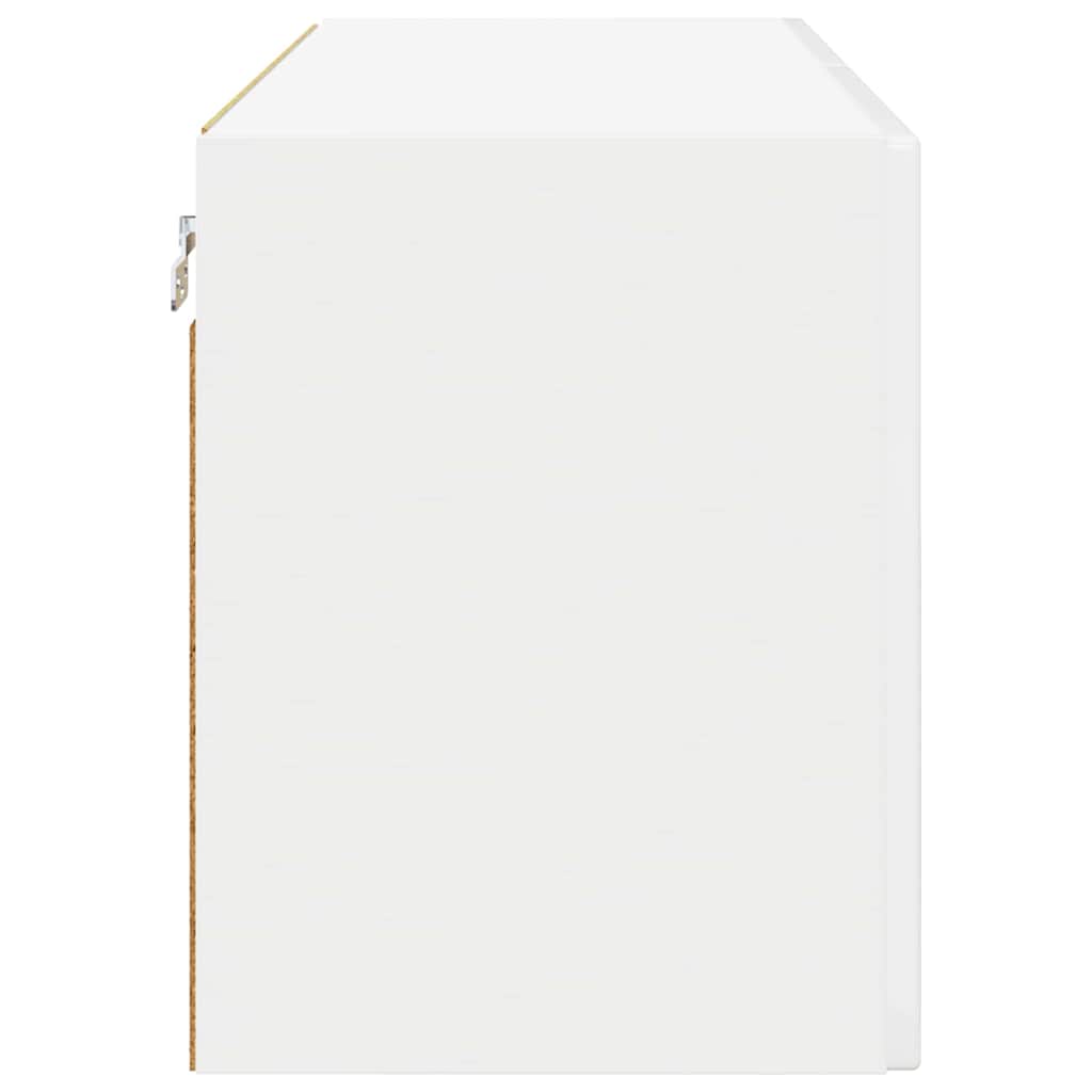 Veggskap PORTO Høyglanset hvit 80 x 31 x 40 cm Konstruert tre