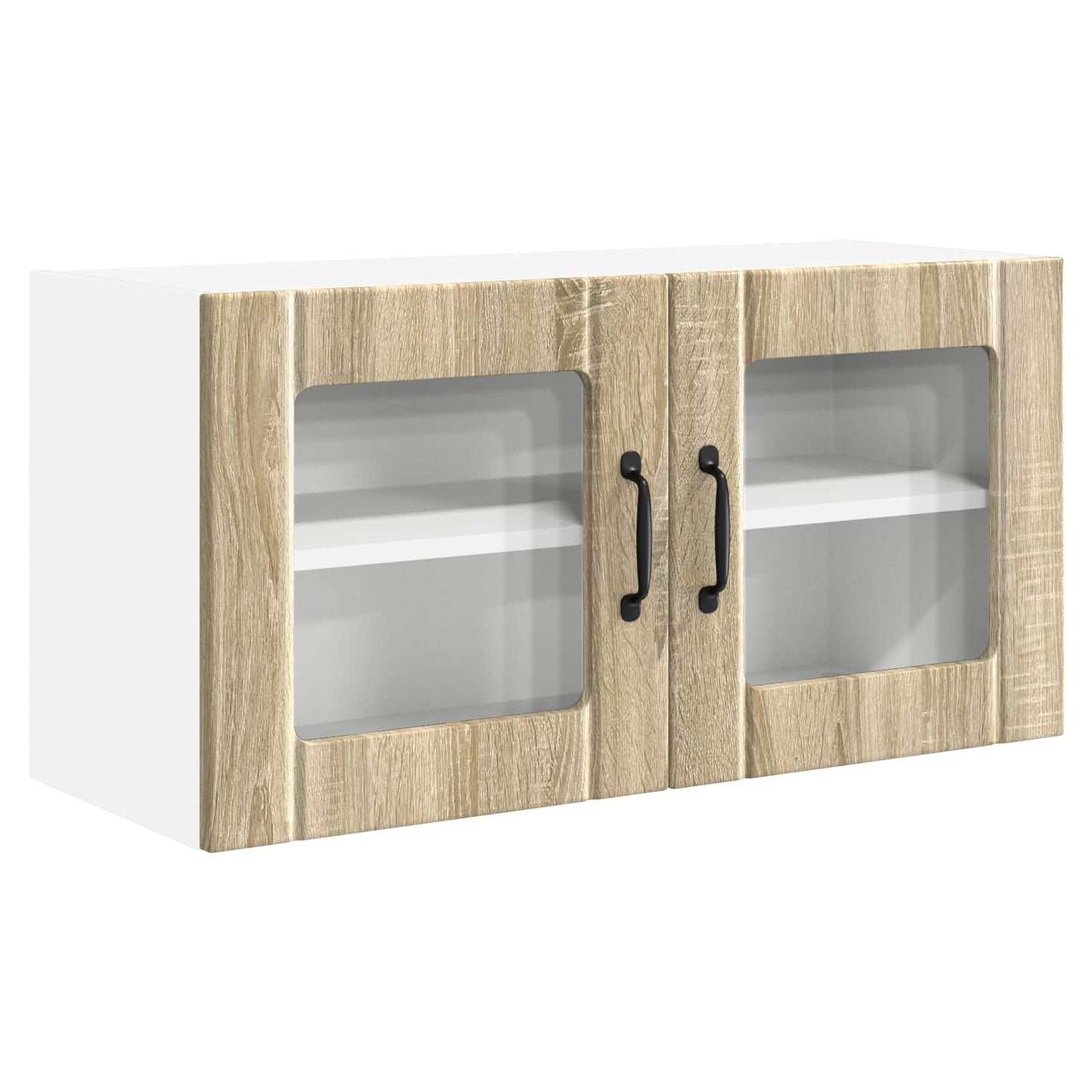 Vegghylle PORTO Sonoma eik 80 x 31 x 40 cm Konstruert tre