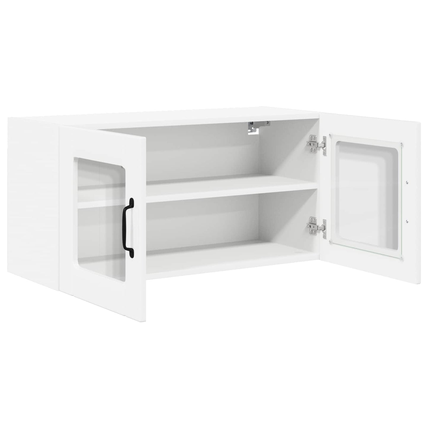 Vegghylle PORTO Høyglanset hvit 80 x 31 x 40 cm Konstruert tre