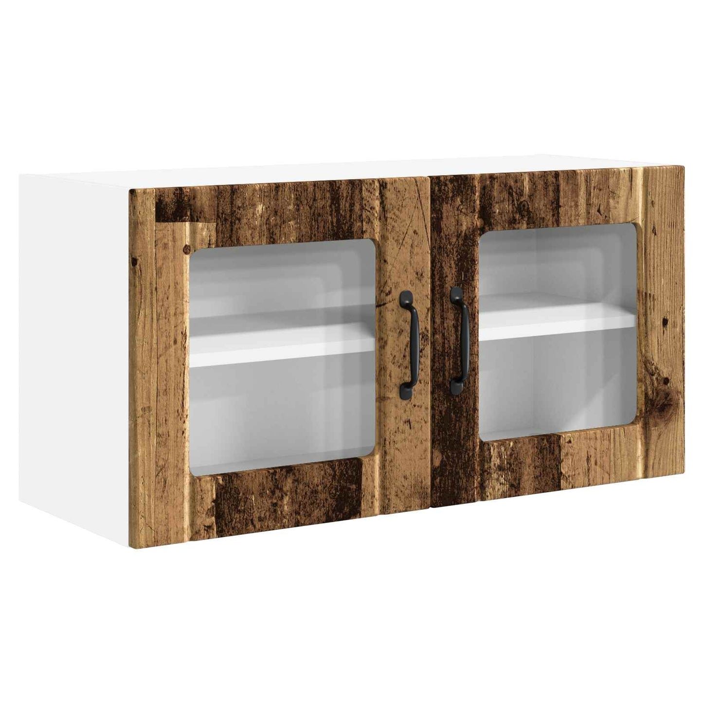 Vegghylle PORTO Gammelt tre 80 x 31 x 40 cm Konstruert tre